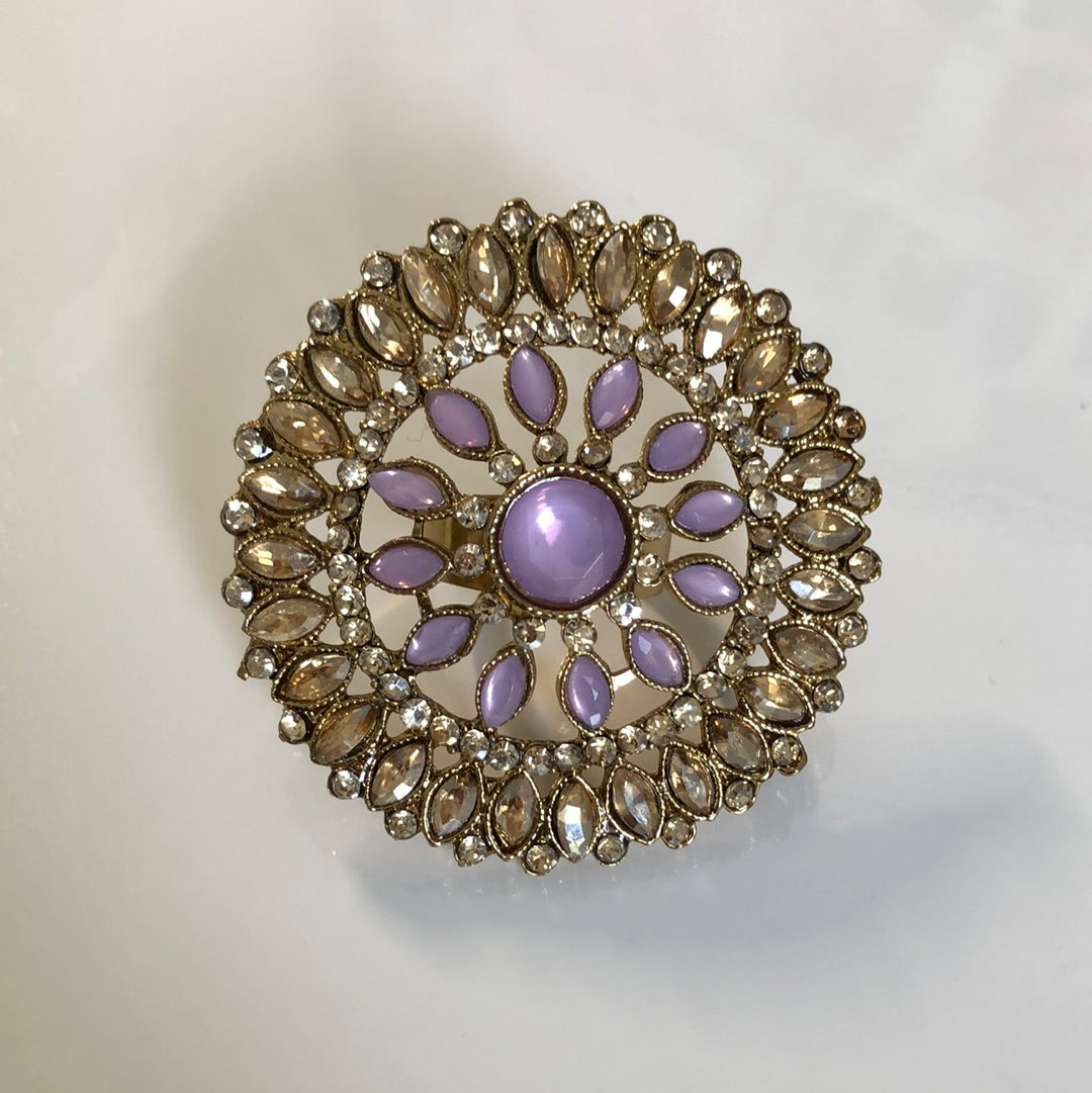 Lavender Statement Ring