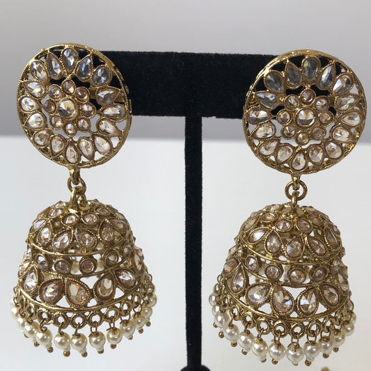 Lantern Drop Jumke Earring Tikka Set