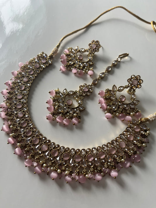 Baby Pink Necklace Set