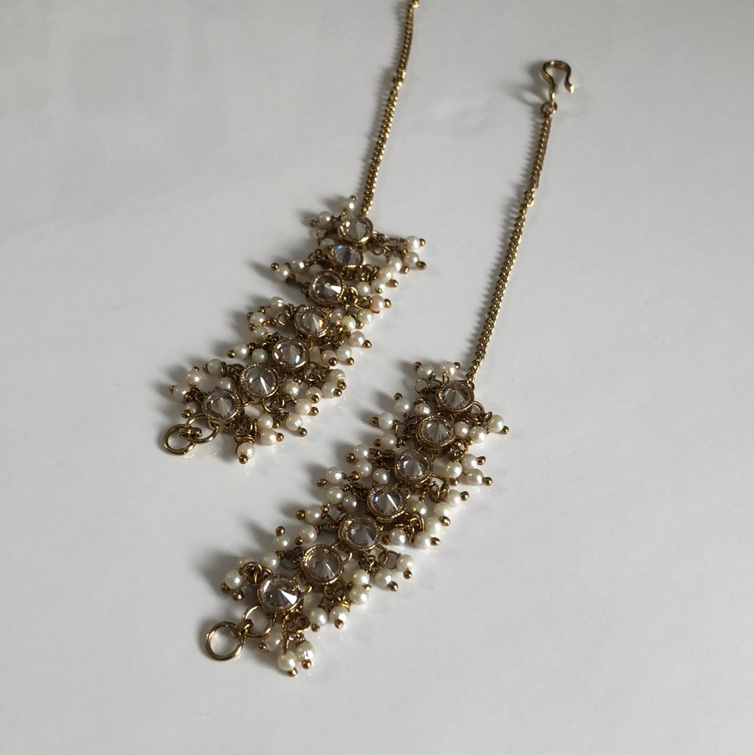Stunning Crystal Sahara Earring to Hair Extensions