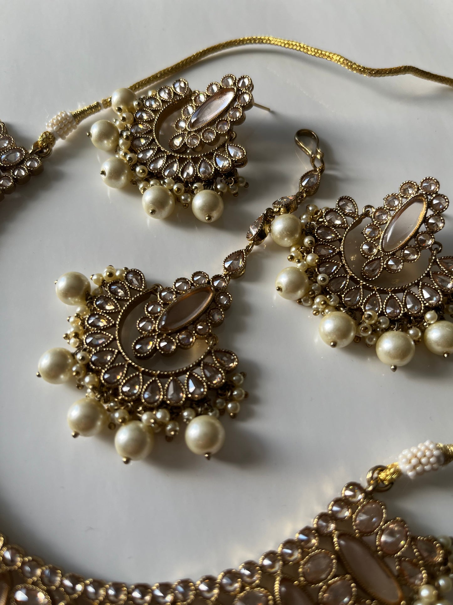 Sangeet Gold Polki Necklace Set