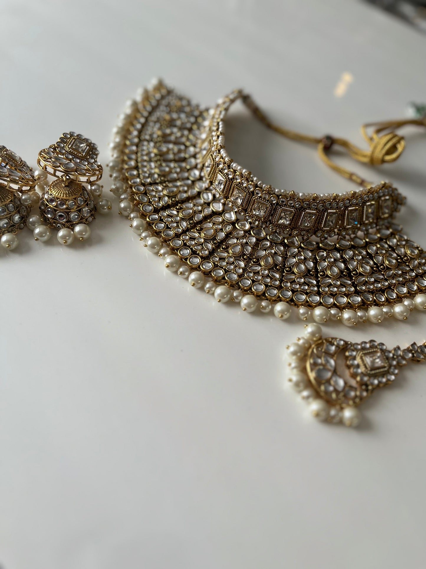 Pearl Bridal Necklace Set