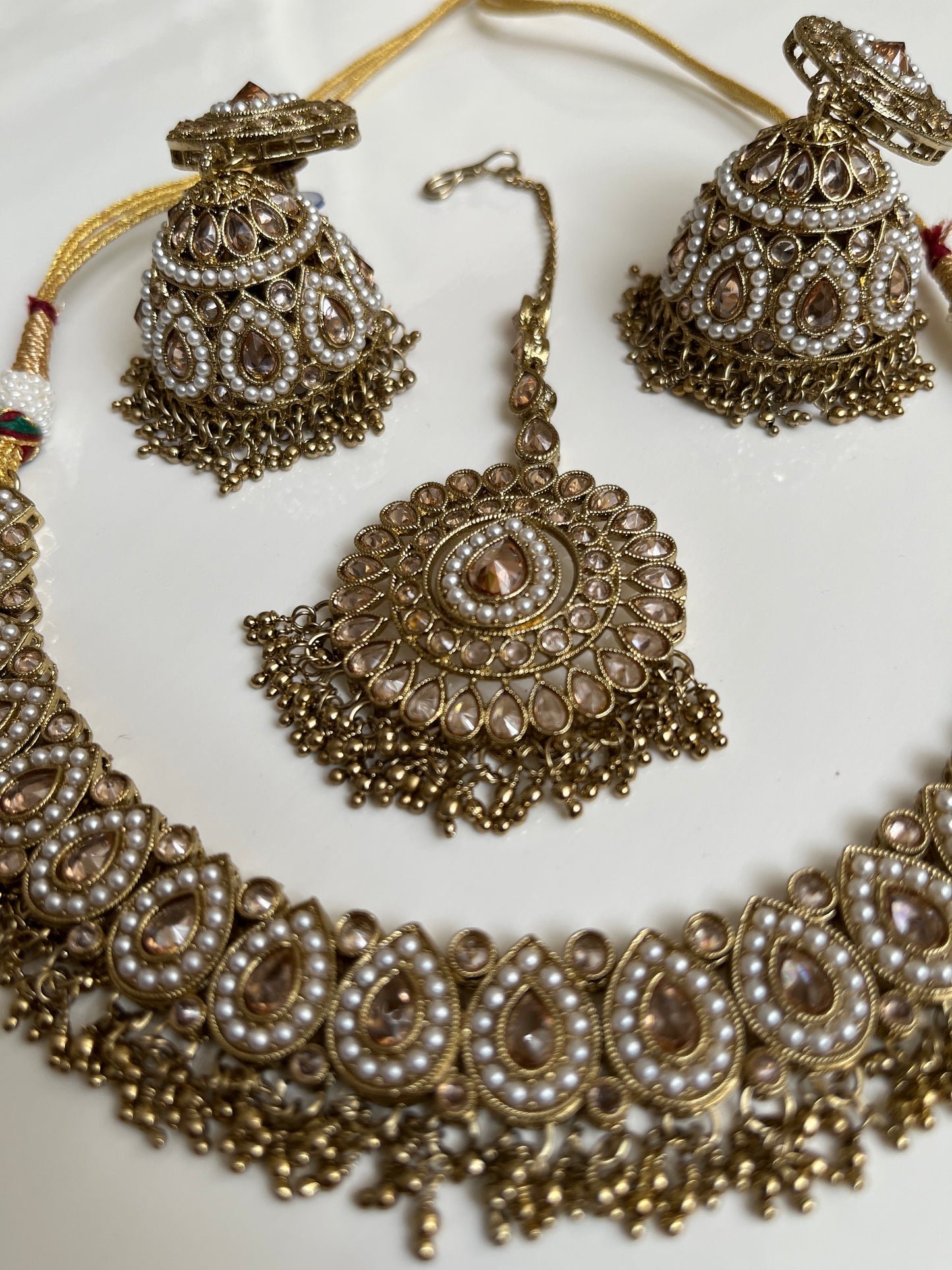 Traditional Gold Jumke Necklace Set