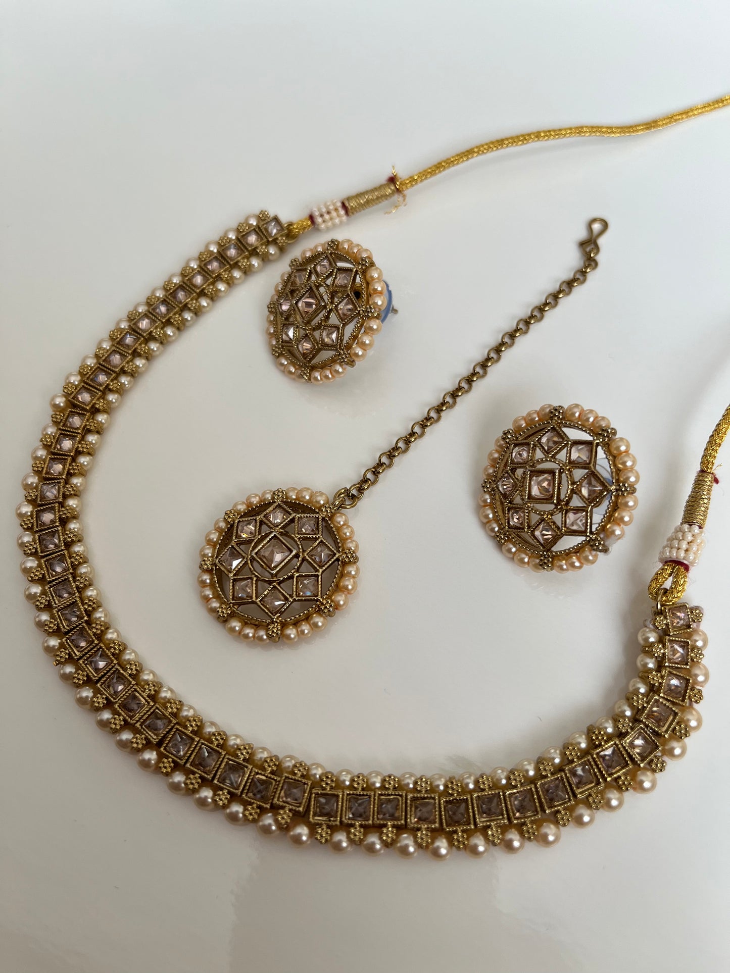 Mini Gold Stud Necklace Set