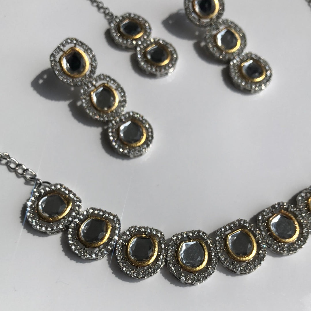 Faux Uncut Kundan Set