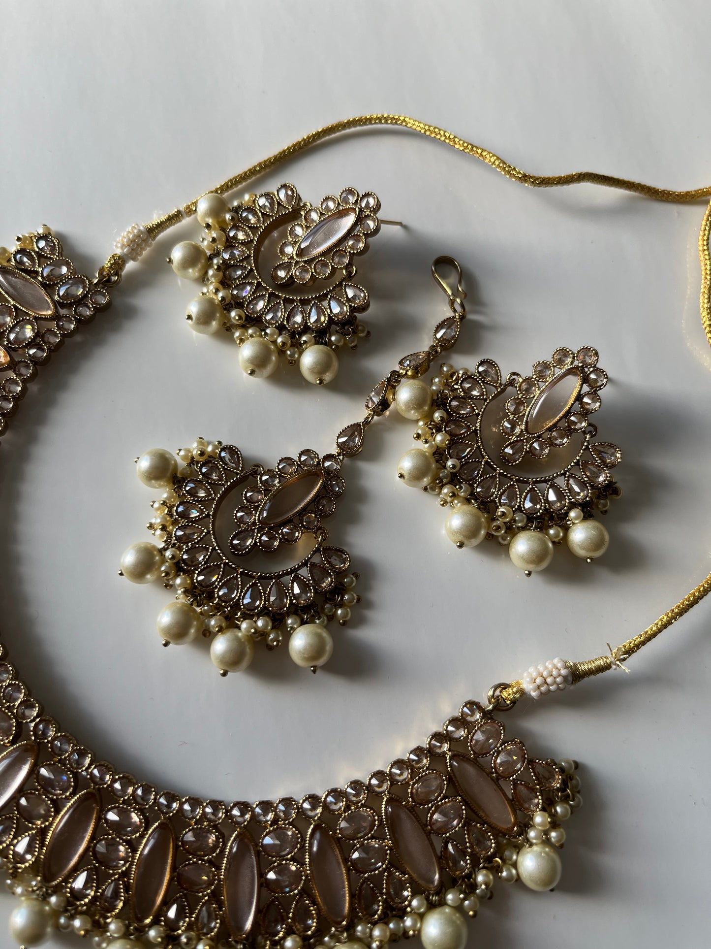 Sangeet Gold Polki Necklace Set