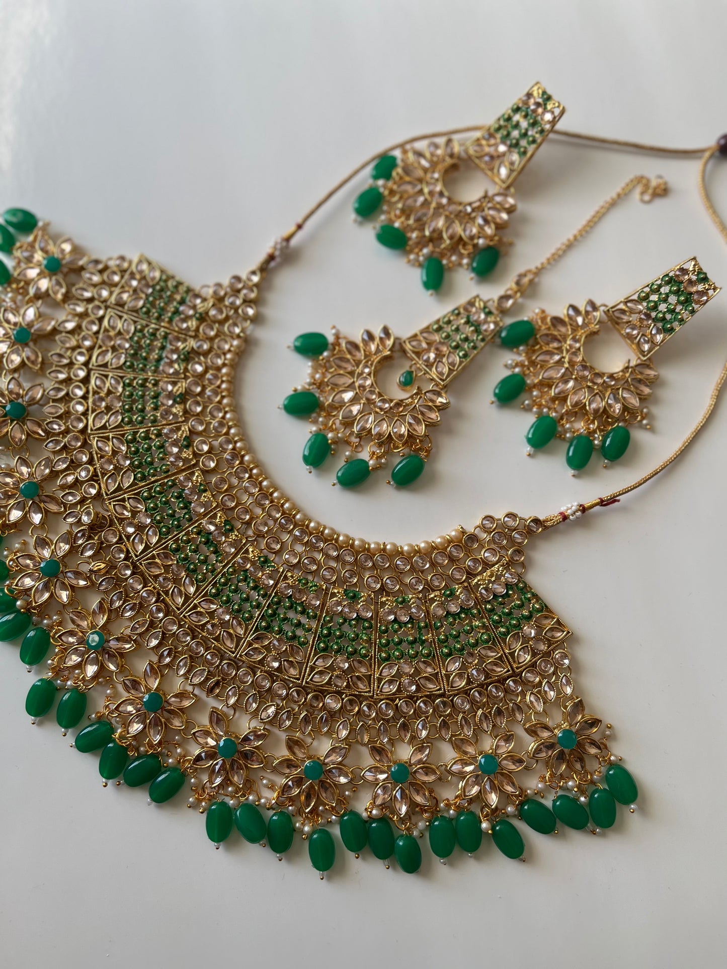 Green Bridal Set