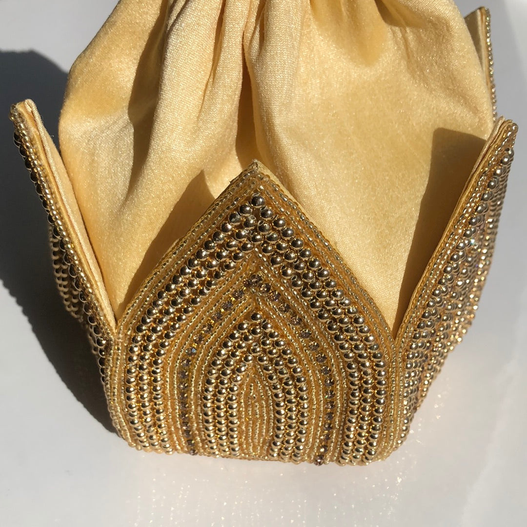 Leaf Gold Potli Bag