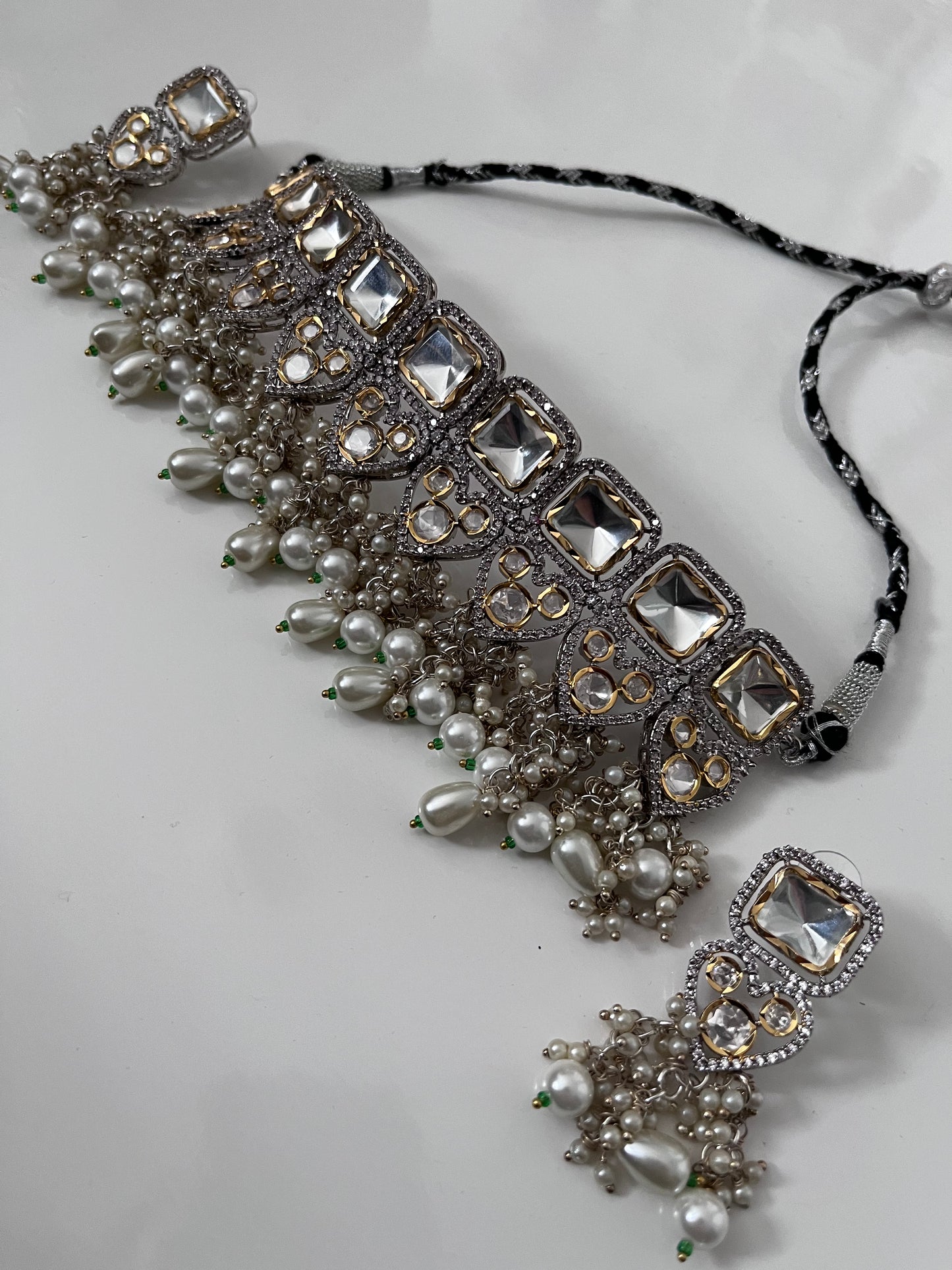 Crystal Heart Elegant Necklace Earring Set