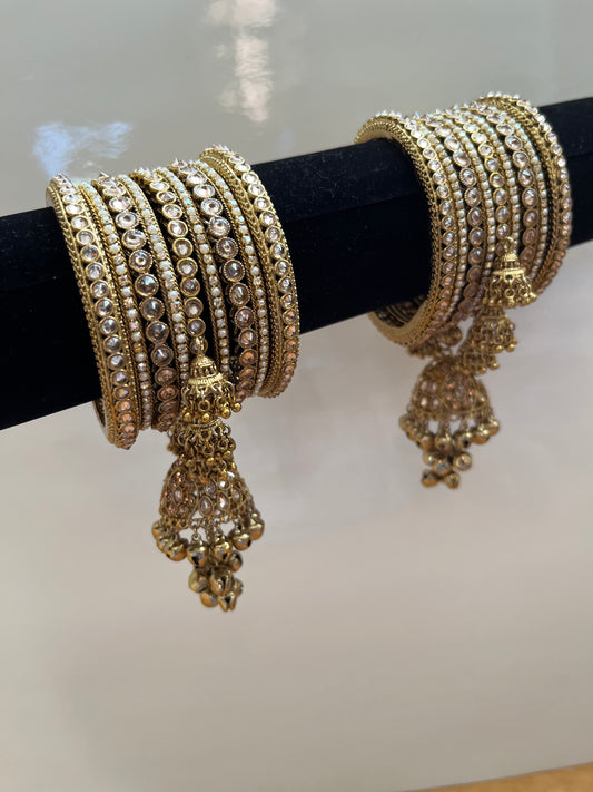 Polki Jumke Bangle Set