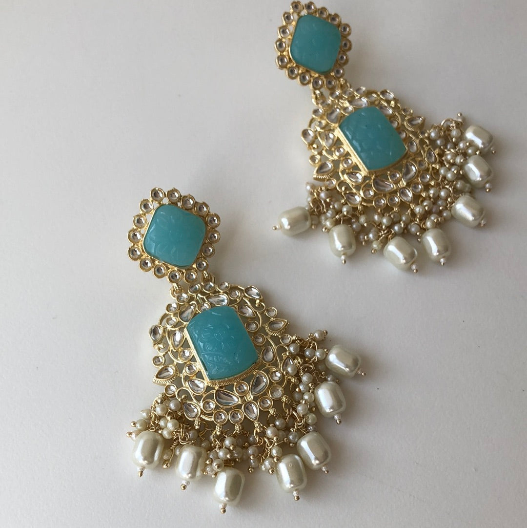 Ballroom Tiffany Blue Earrings