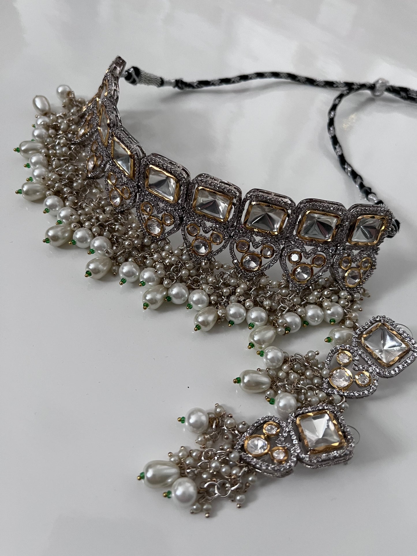 Crystal Heart Elegant Necklace Earring Set