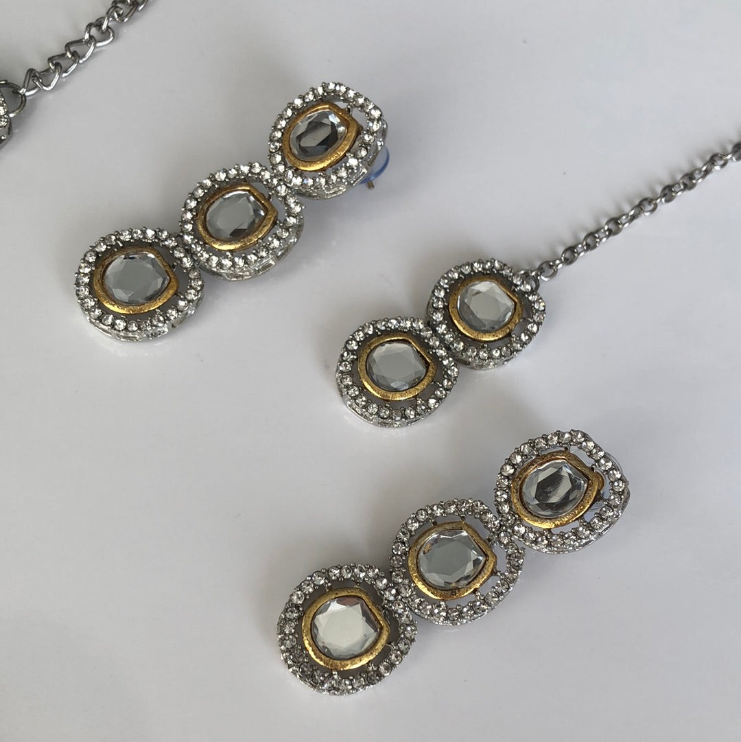 Faux Uncut Kundan Set