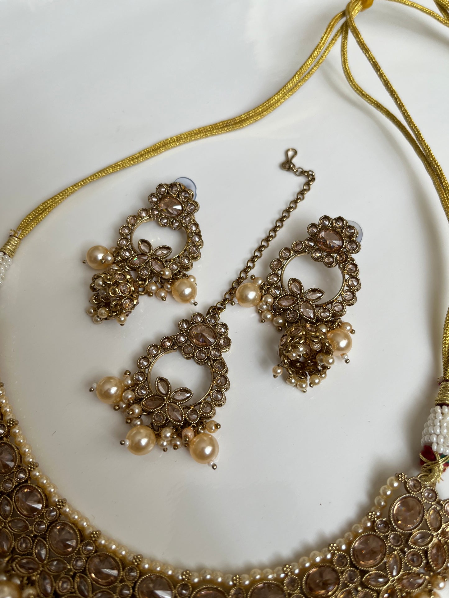 Polki Gold Necklace Set