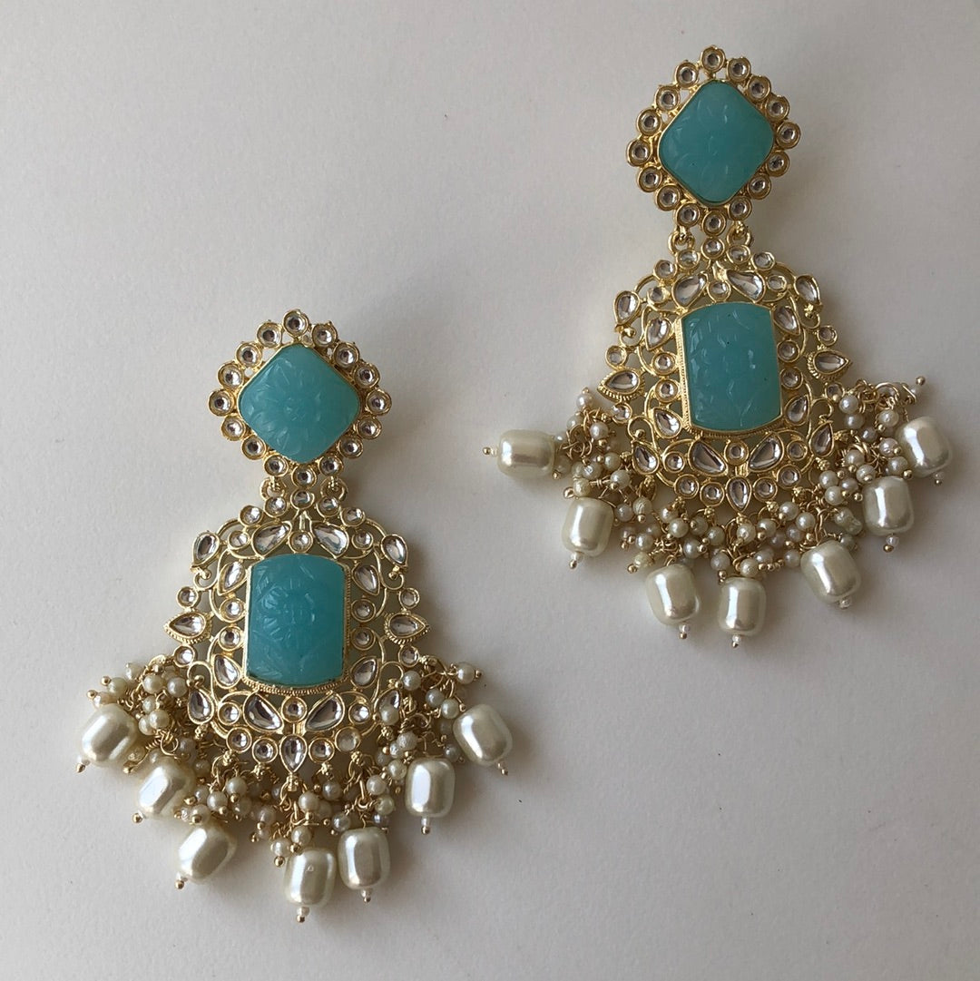 Ballroom Tiffany Blue Earrings