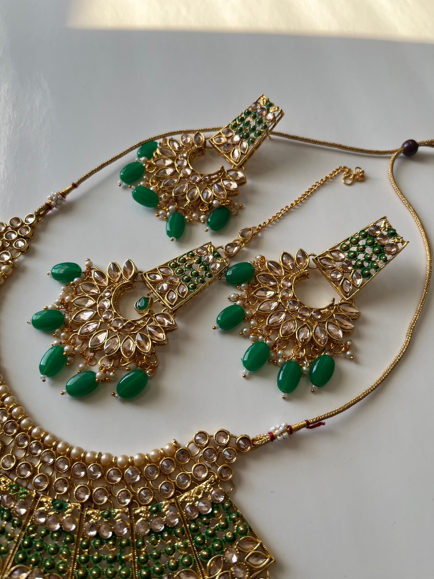 Green Bridal Set