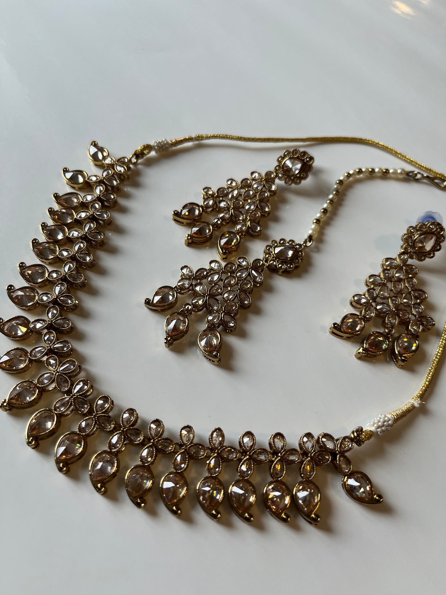 Full Polki Gold Necklace Set