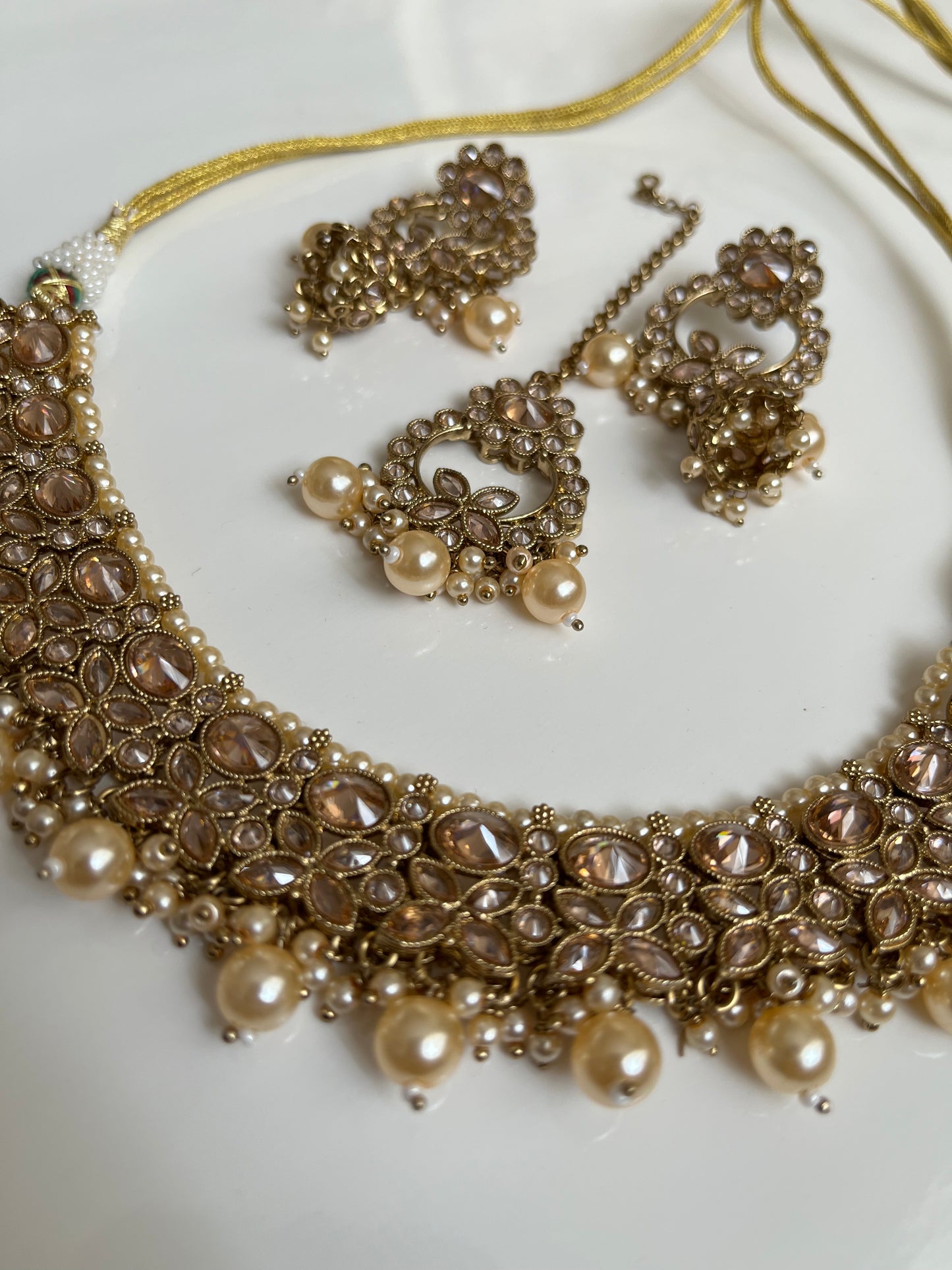 Polki Gold Necklace Set