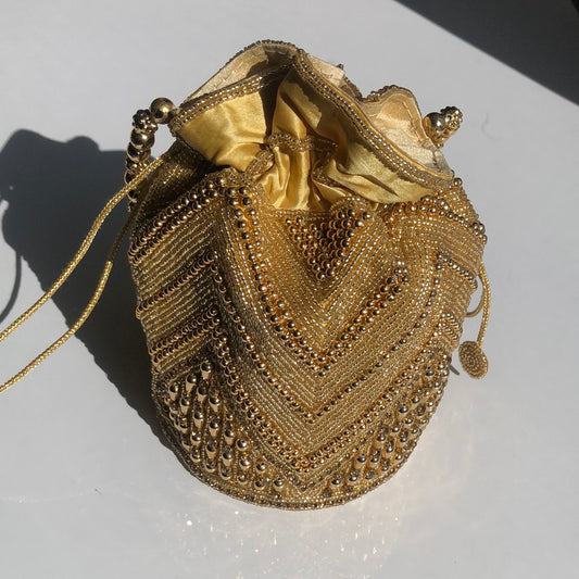 Beaded embroidered Potli bag