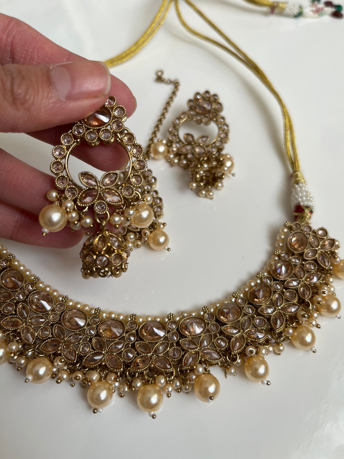 Polki Gold Necklace Set