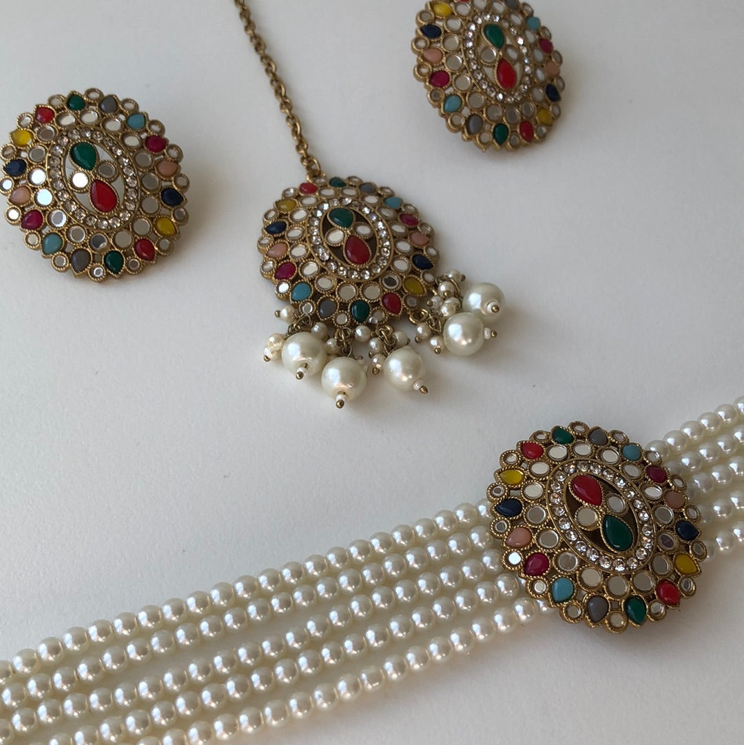 Sangeet Multicolor Choker