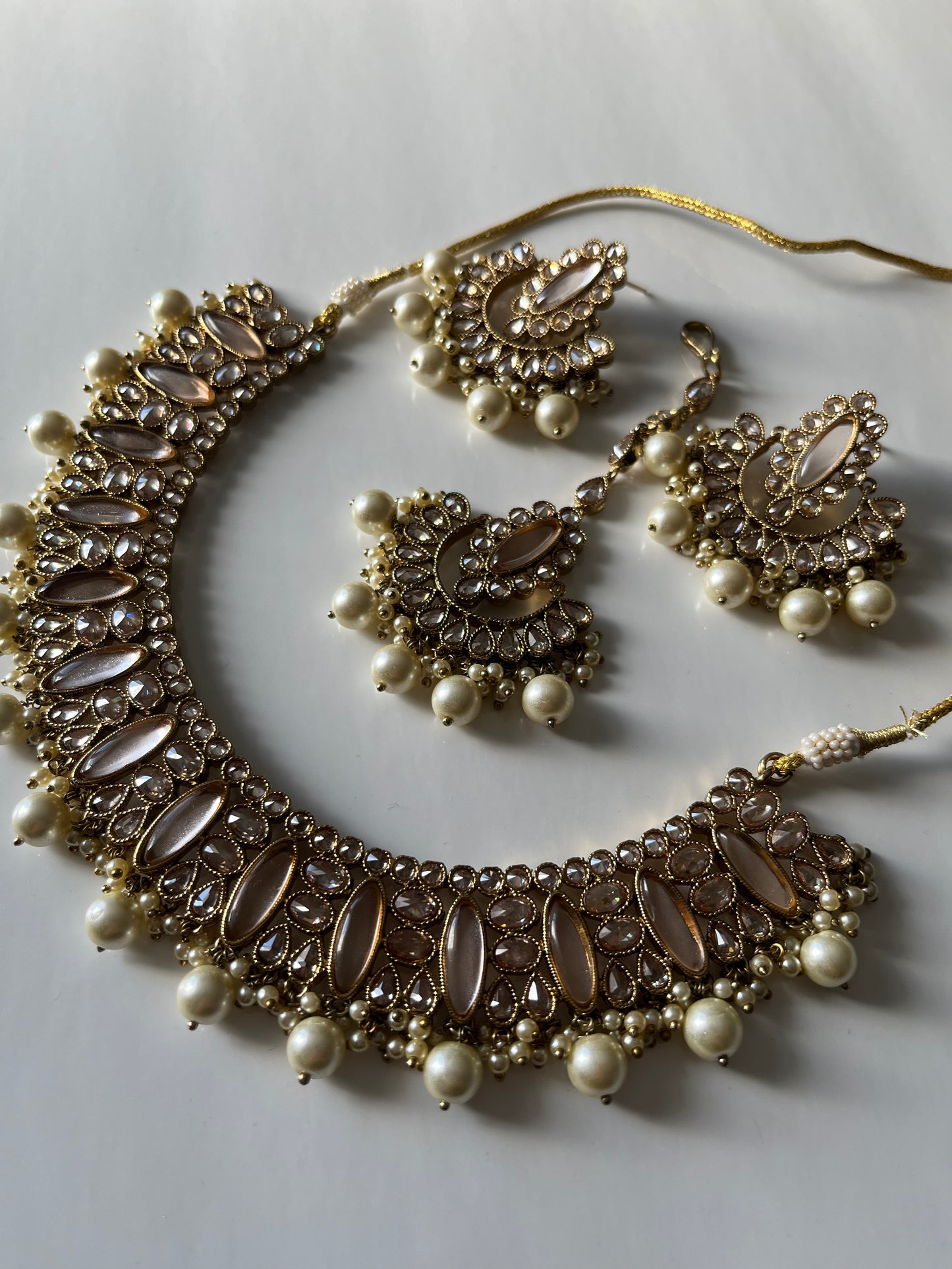 Sangeet Gold Polki Necklace Set