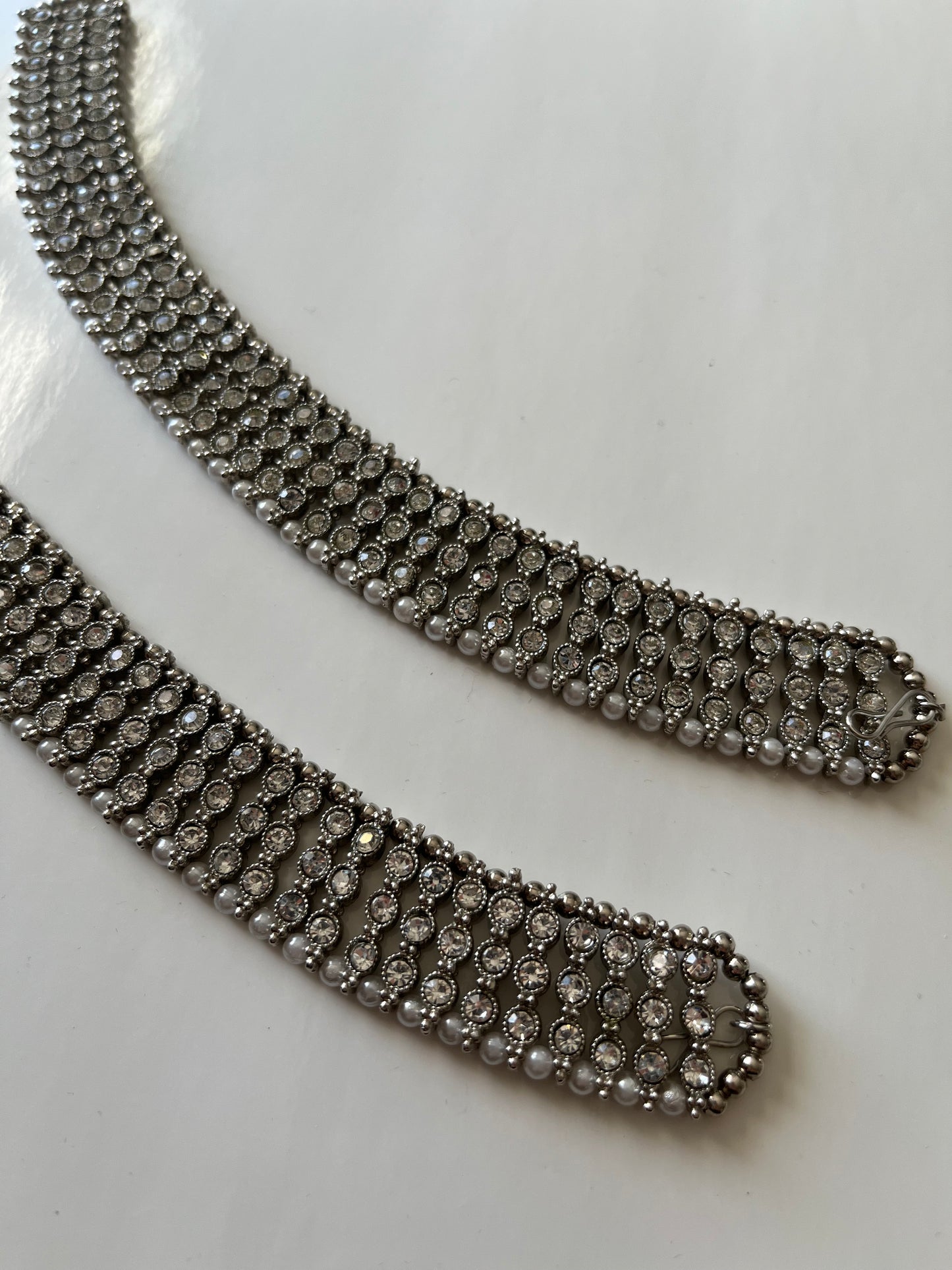 Silver Crystal Janjaran / Payal