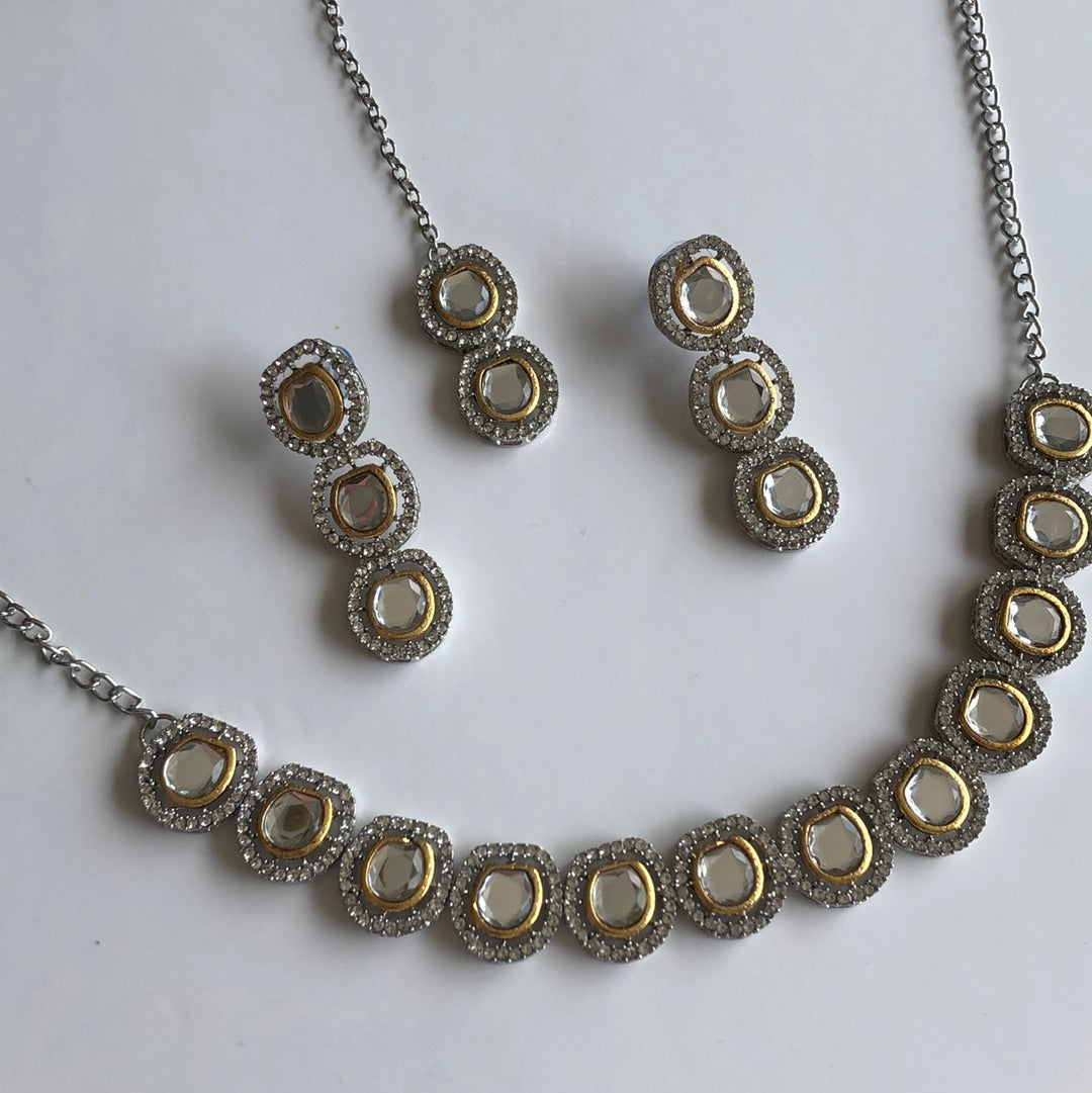 Faux Uncut Kundan Set