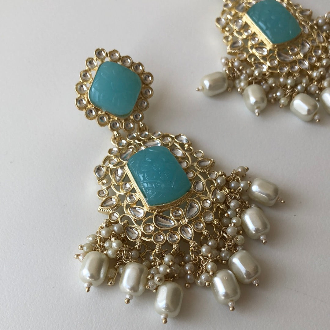 Ballroom Tiffany Blue Earrings