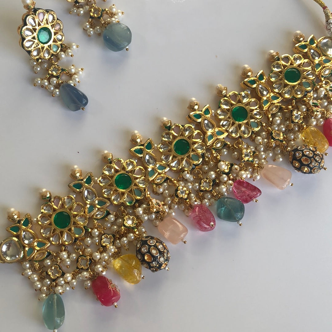 Multicolour Glamorous Bollywood Sangeet Set