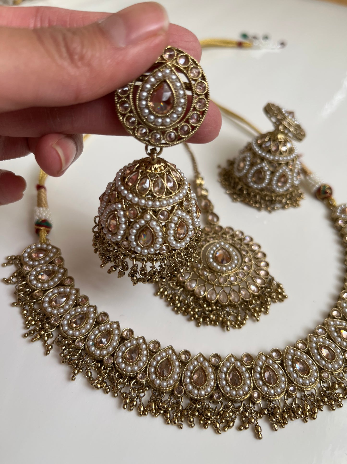 Traditional Gold Jumke Necklace Set