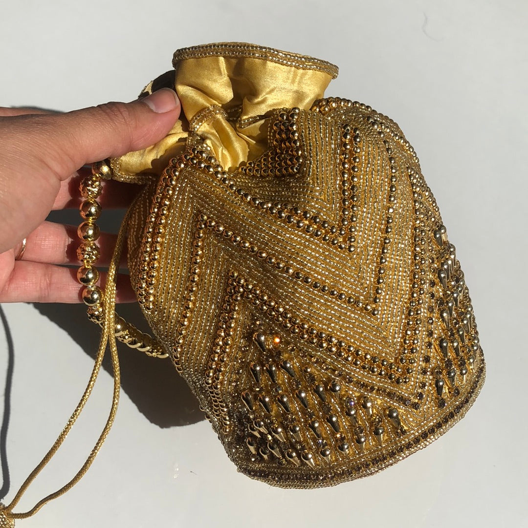 Beaded embroidered Potli bag