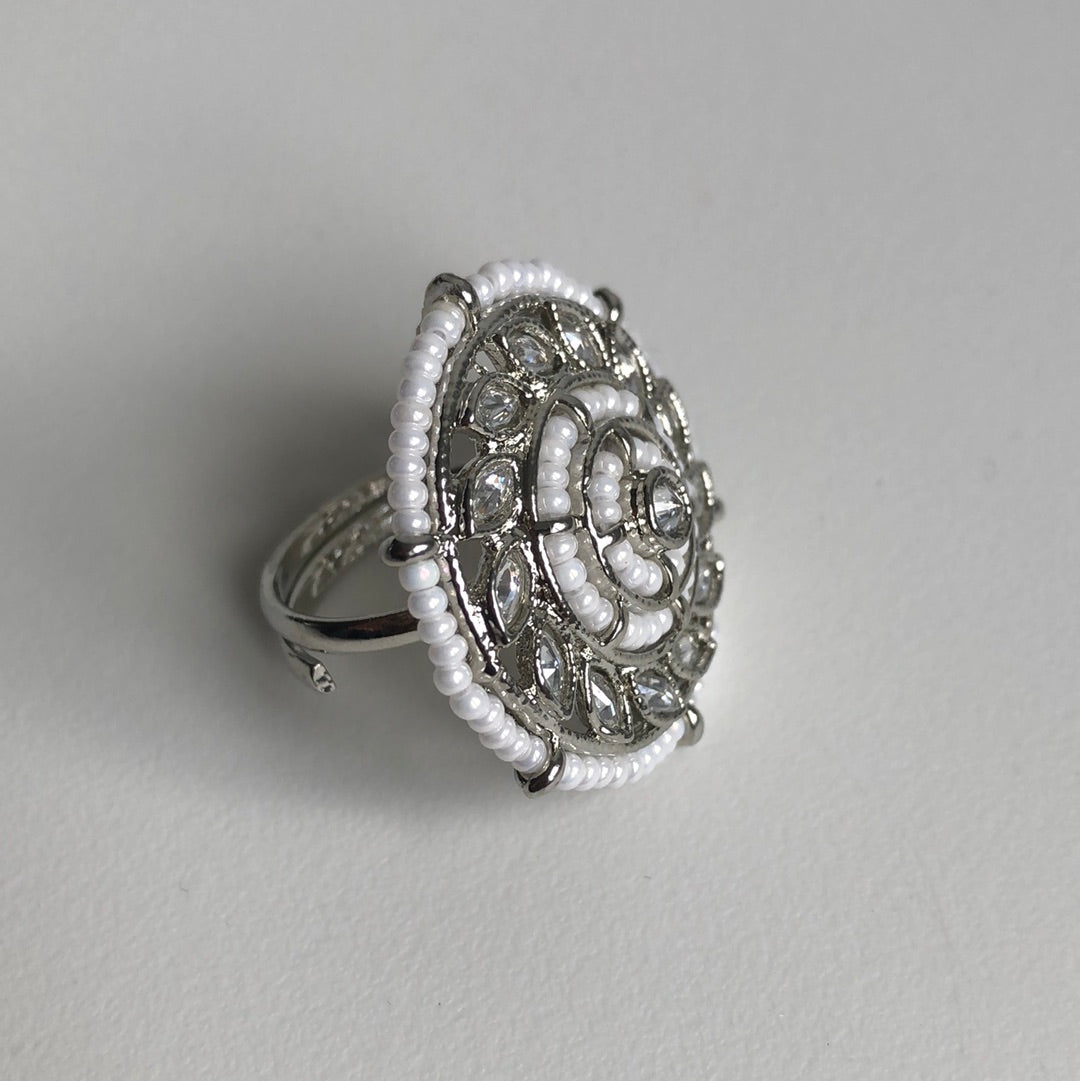 Silver Pearl Ring