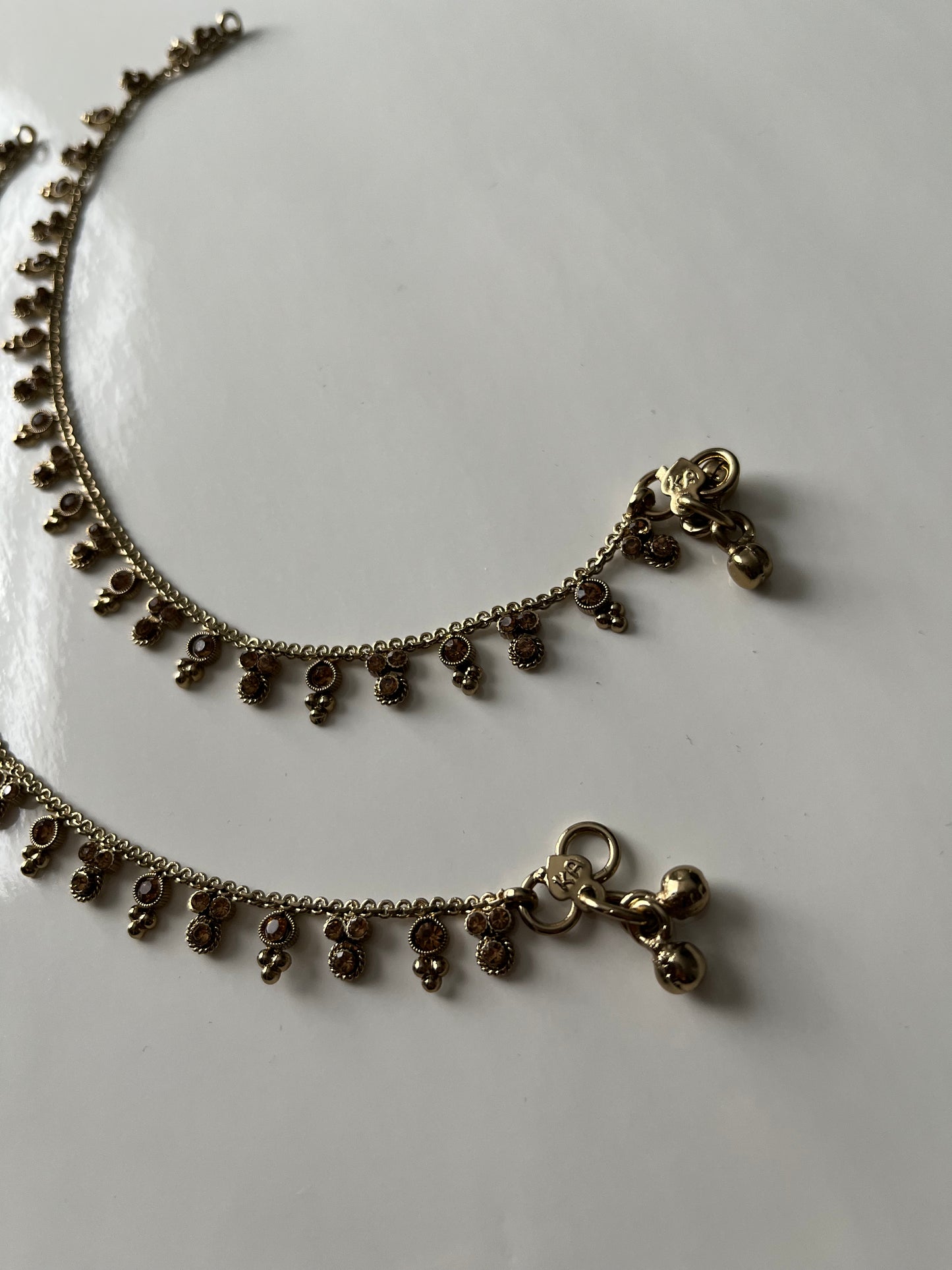 Gold Mickey Polki Anklets