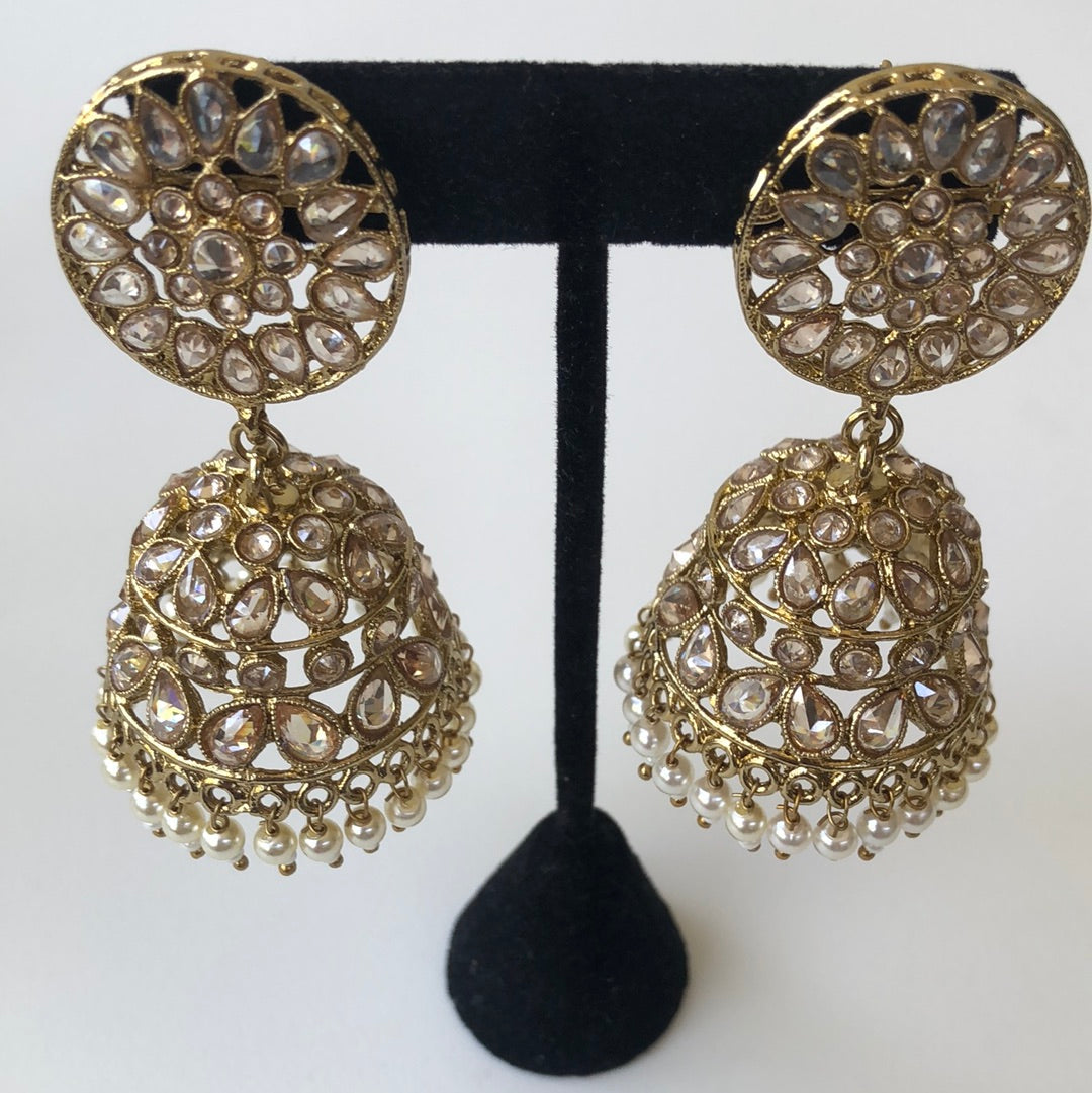 Lantern Drop Jumke Earring Tikka Set