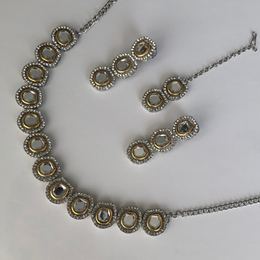 Faux Uncut Kundan Set