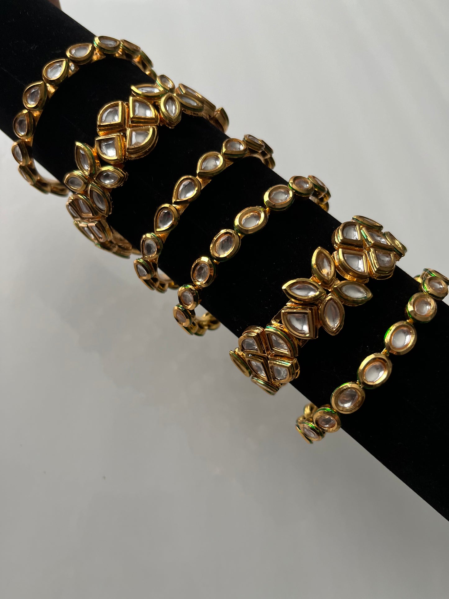 Stunning Statement Kundan Bangle Set