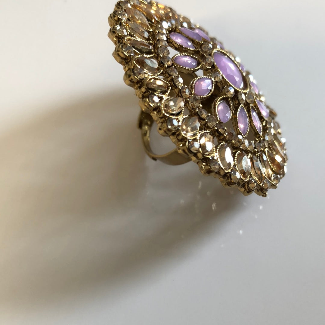 Lavender Statement Ring