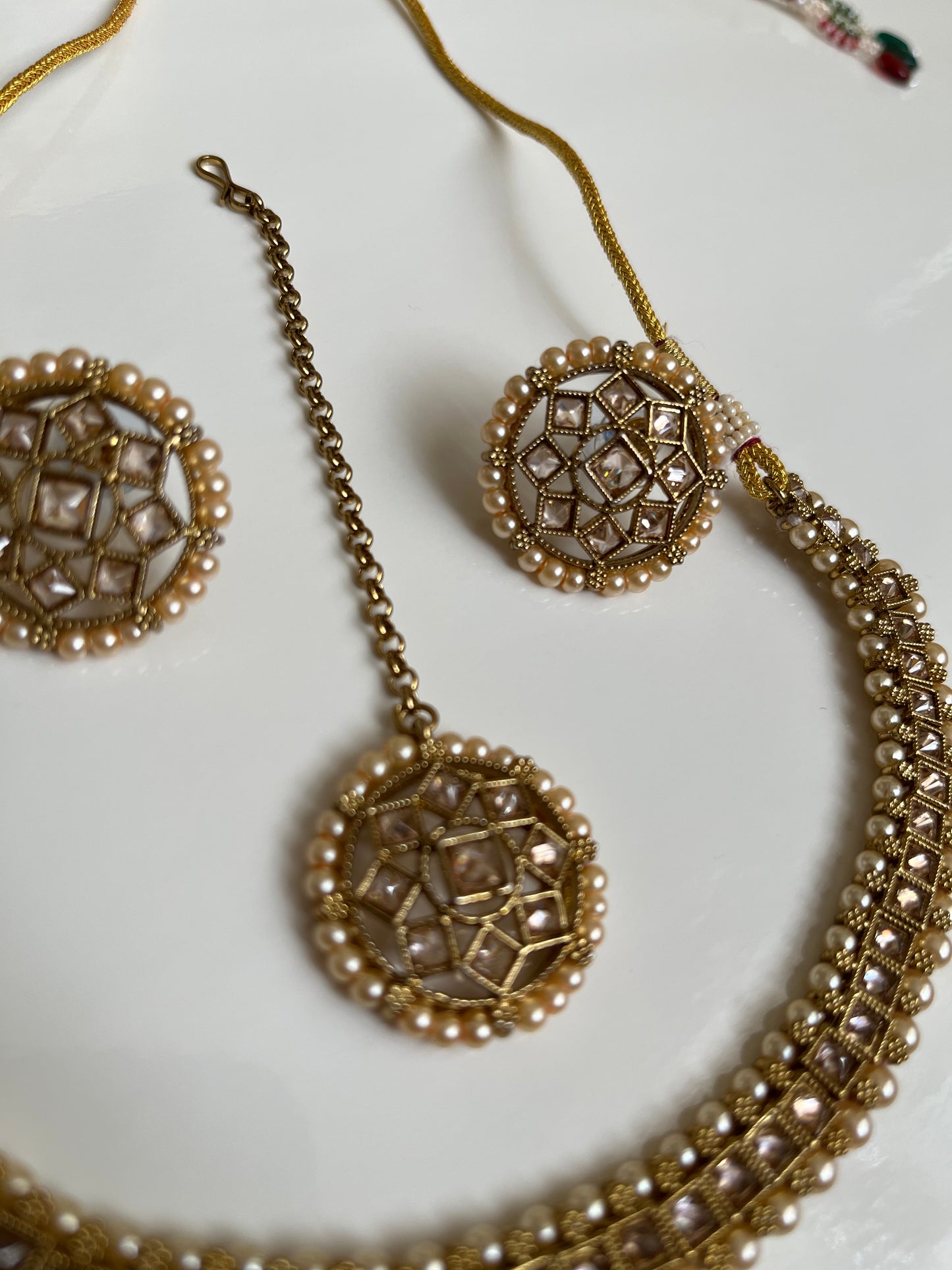 Mini Gold Stud Necklace Set